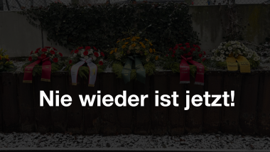 Kachel: Nie wieder ist jetzt