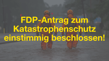 Kachel zum beschlossenen Antrag zum Katastrophenschutz